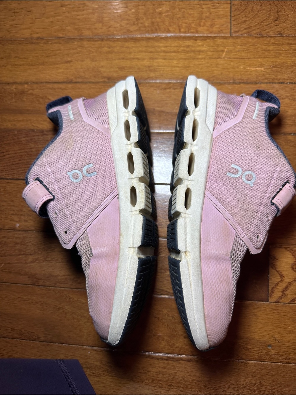On Cloud Play Shoes Girls Size 2 Kids Zephyr Pink White Sneakers - Picture 4 of 8